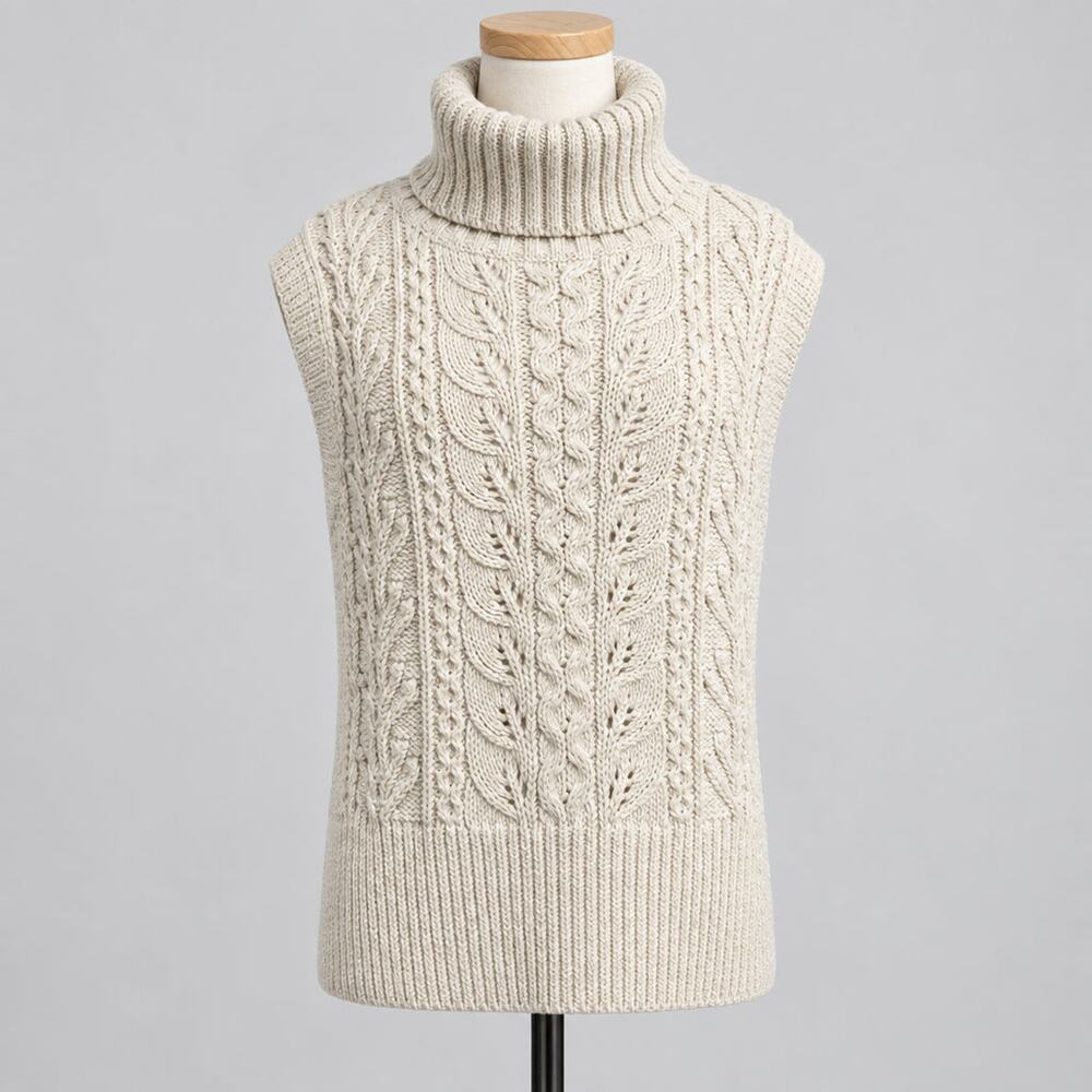 Veronica Beard beige Collins sweater vest, size XS/S